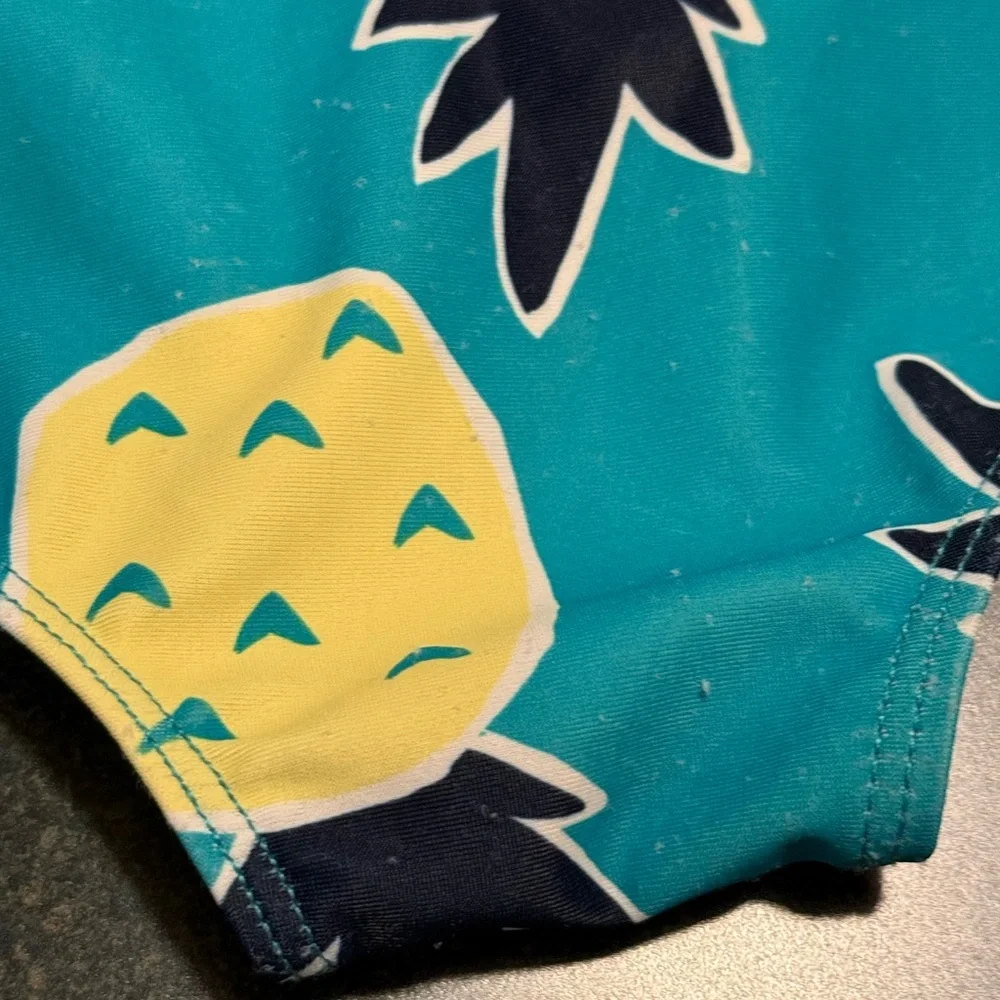Carter’s 24M Infant One-Piece Pineapple Print Swimsuit Blue and Yellow